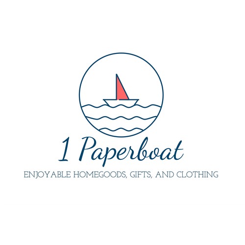 Nautical logo concept for seaside shop