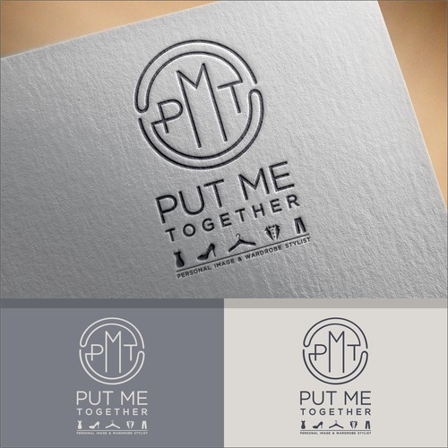 Monogram logo concept for Put Me Together (Personal Image & Wardrobe Stylist