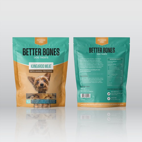 Better Bones Dog Treats Pouches