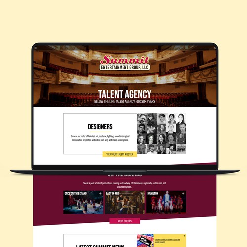 Summit Entertainment Group Webflow Website Design