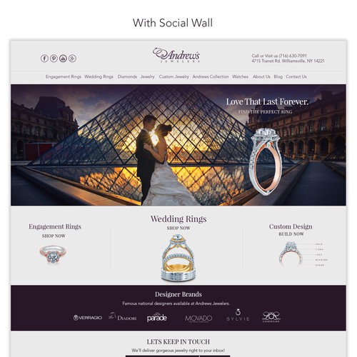 landing page jewelry