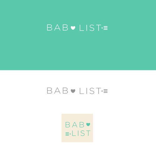 Design an enticing, playful, polished logo for a baby registry company, BabyList