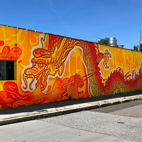 Wok'n'roll wall mural