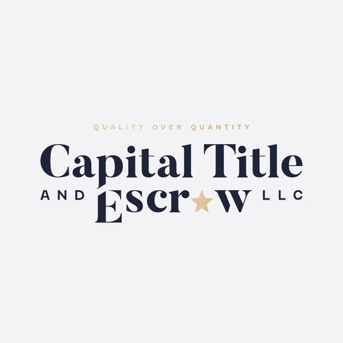 Sophisticated logo for Capital Title & Escrow LLC