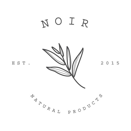 Simple and clean logo for Noir Natural Products. 
