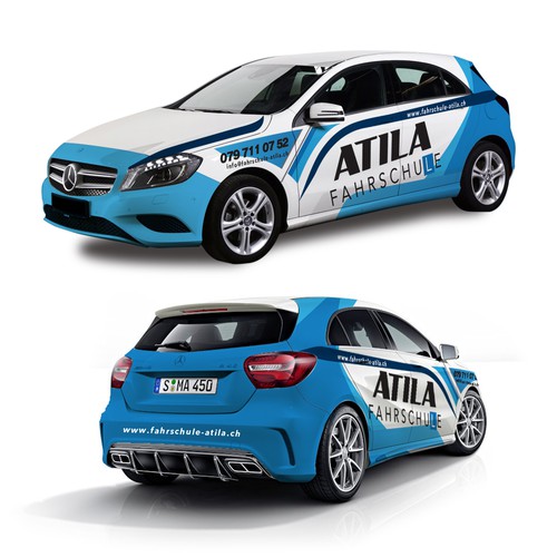 Atila Driver School Car Wrap