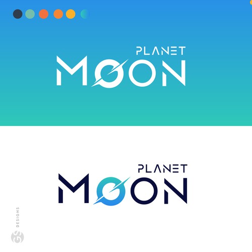 Planet Moon Logo Concept