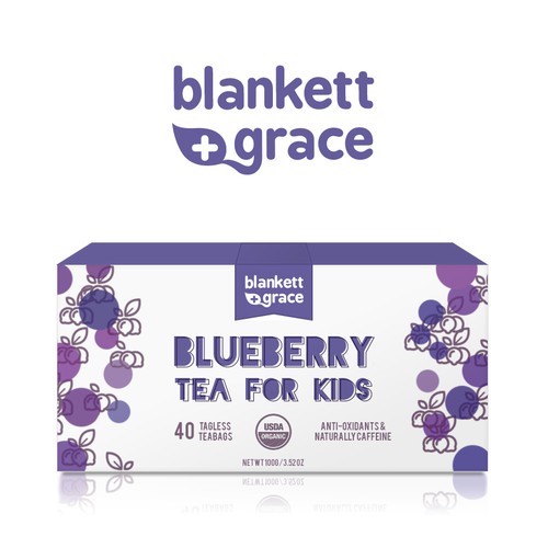 Custom package design for Childrens tea label