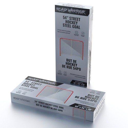 Box packaging for Road Warrior 54" Street Hockey Steel Goal