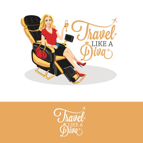 Travel Like A Diva - Fun Luxury Travel Logo