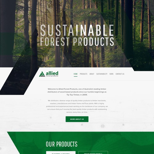 Website for Australian timber distributors