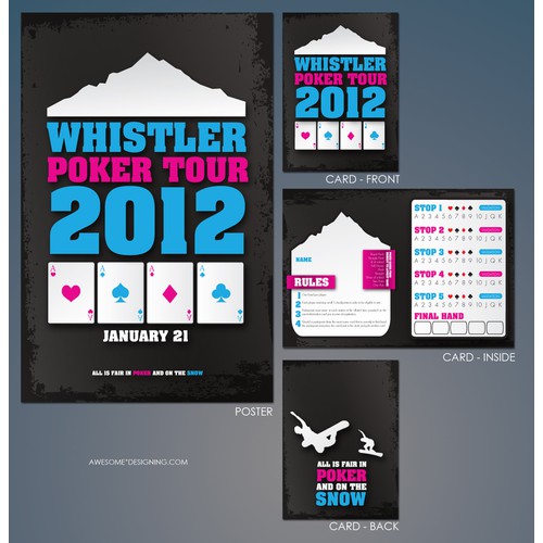 New print or packaging design wanted for Whistler Poker Tour