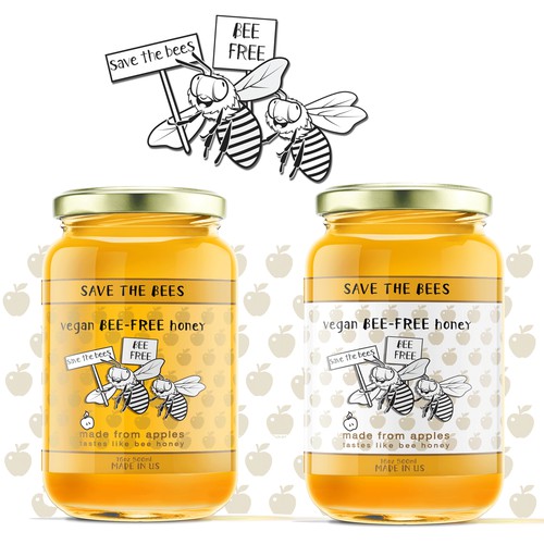 honey label design