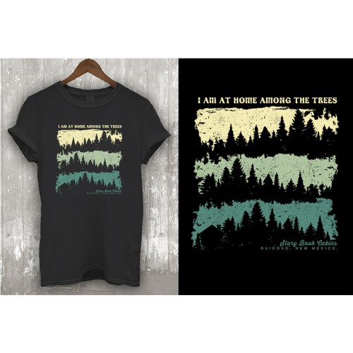 Design a hip outdoor/mountain themed t-shirt.