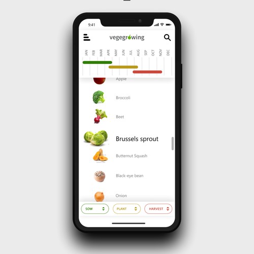 UX for Plant Calendar