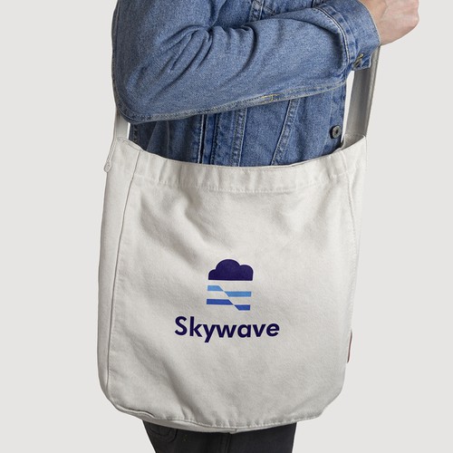 Skywave - Modern logo for online collectible store