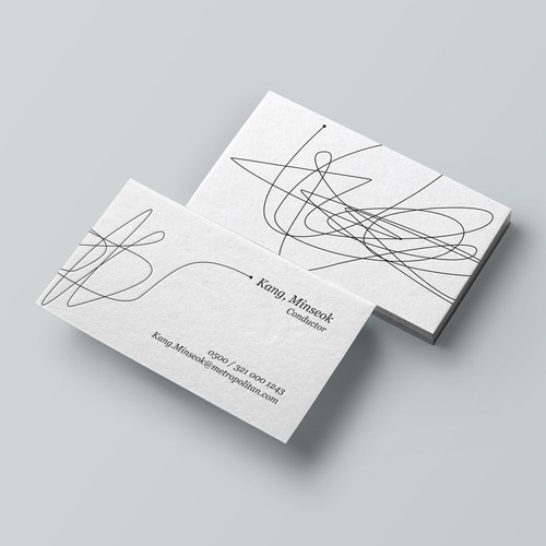 Business card for a Music Conductor