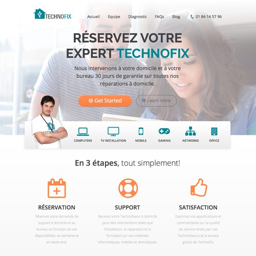 TECHNOFIX website design