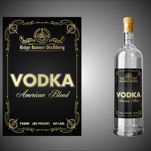Ridge Runner Distillery needs a Vodka label!