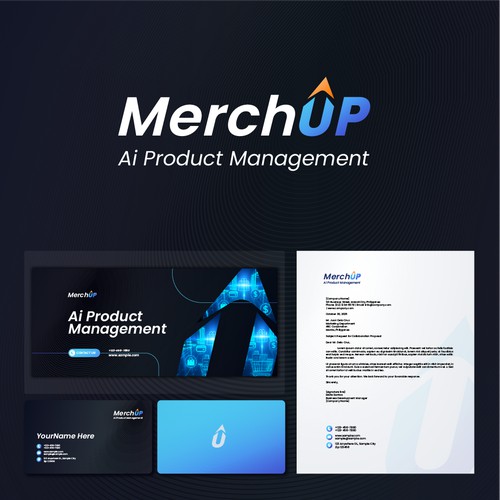 MerchUp.ai Logo and Brand Identity