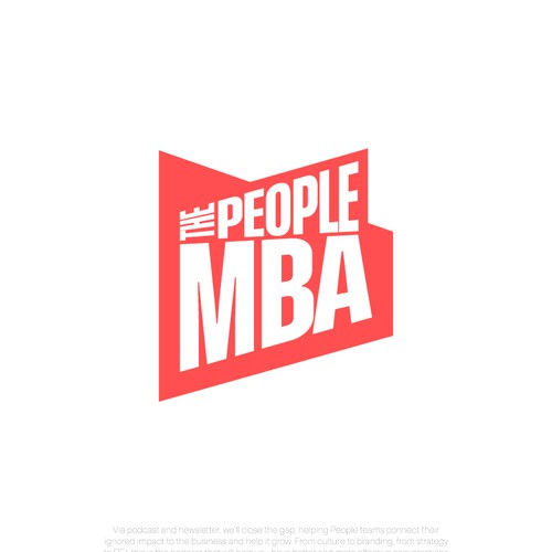 THE PEOPLE MBA PODCAST & NEWSLETTER HEADLINE LOGO DESIGN