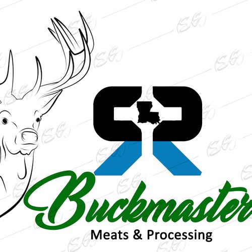Logo concept for BuckMaster Meats & Processing