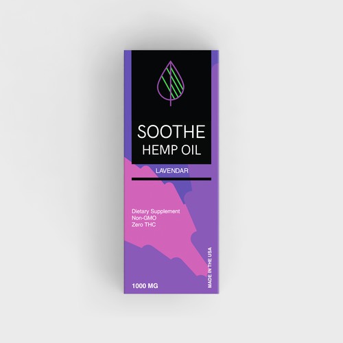 Product packaging for flavored hemp oil