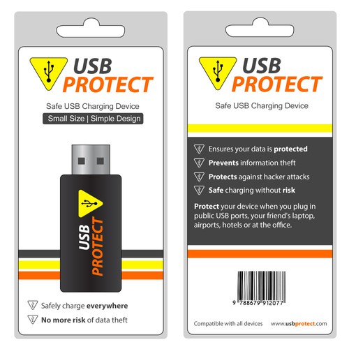 Packaging for safe USB charging stick