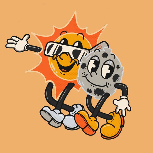 Solar Eclipse Illustration