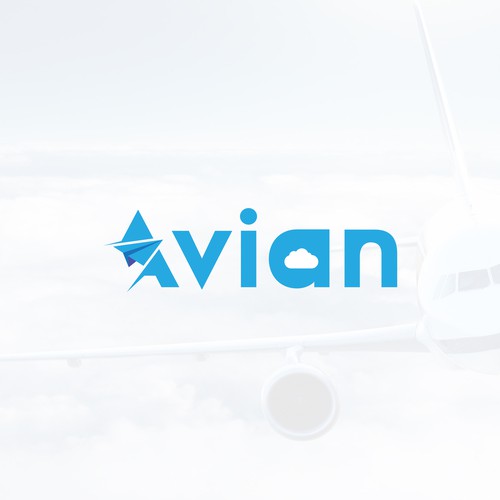 Simplistic logo for flying agency
