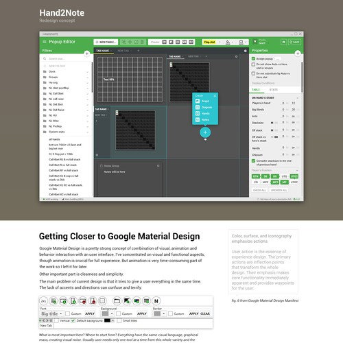 Redesign two screens by Google Material Language.