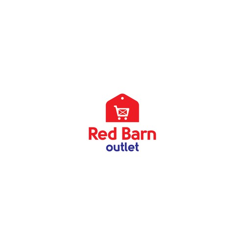 Red Barn Outlet logo & Identity pack