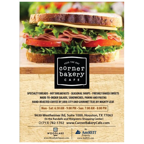 Create an ad for Corner Bakery Cafe