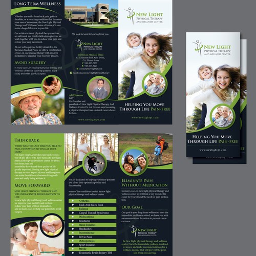 new light physical therapy and wellness center brochure
