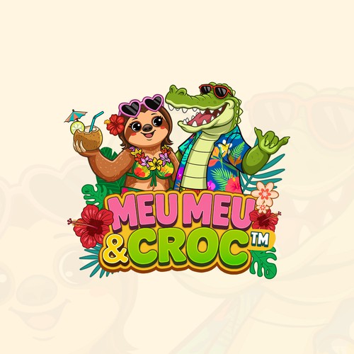 Character design Logo of MeuMeu & Croc