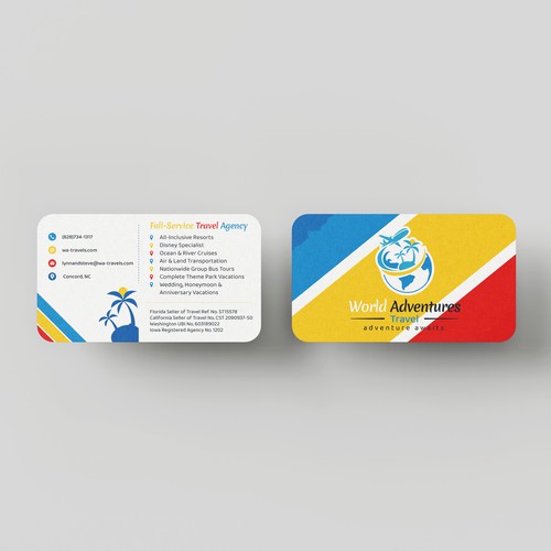 Modern Travel Agency Business Card Design