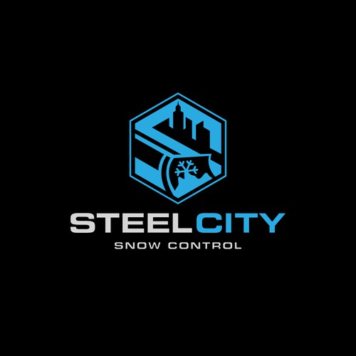 Modern logo for Steel City Snow Control