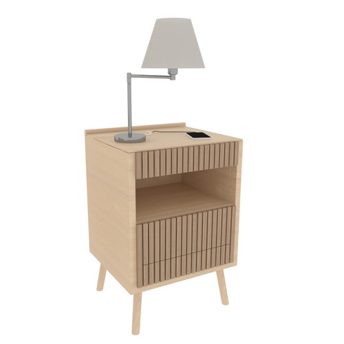 3D Design of Functional and Stylish Bedside Table