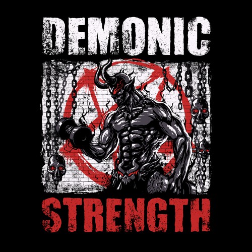 Demonic Strength T-Shirt Design