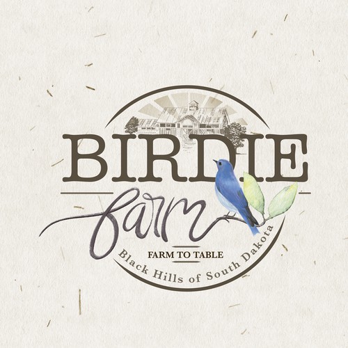 vintage logo for Birdie Farm