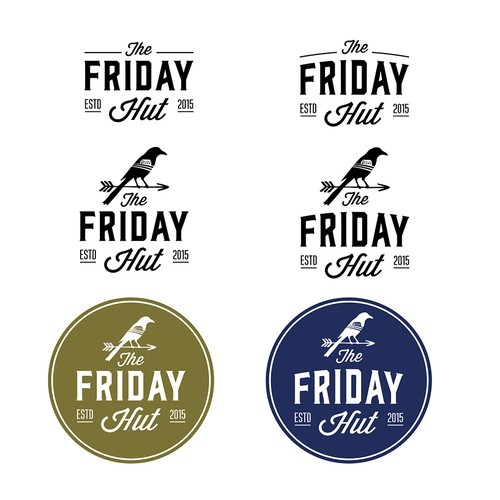 rustic/vintage logo for the artist run clothing and decor shop