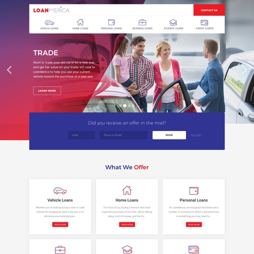 LoanMerica Website Design Concept