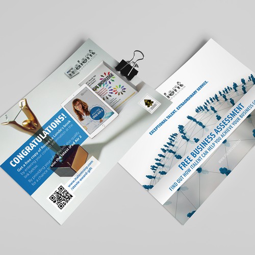 Flyer design for talent company