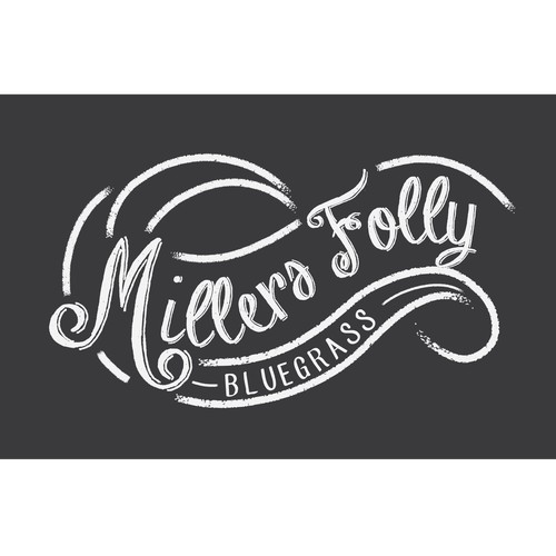 A typographic logo for a bluegrass band