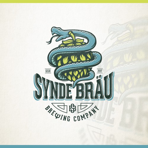 Creative logo for Synde Bräu - Sin Brew