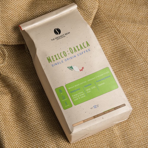 Coffee bag label