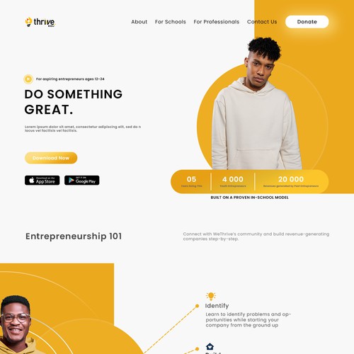 Do something Great | WeTrive.com Landing page entry