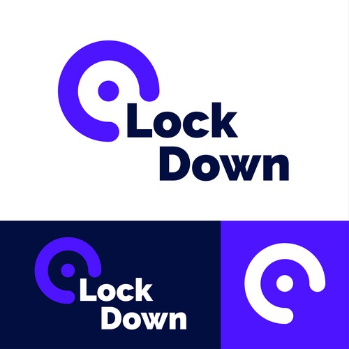 Lock down logo design