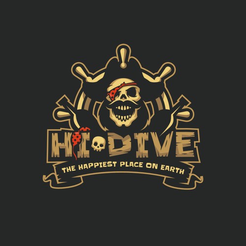 "Hi-Dive". A Rock n Roll island bar logo contest