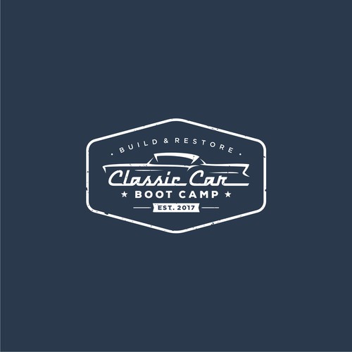 Classic car restoration logo